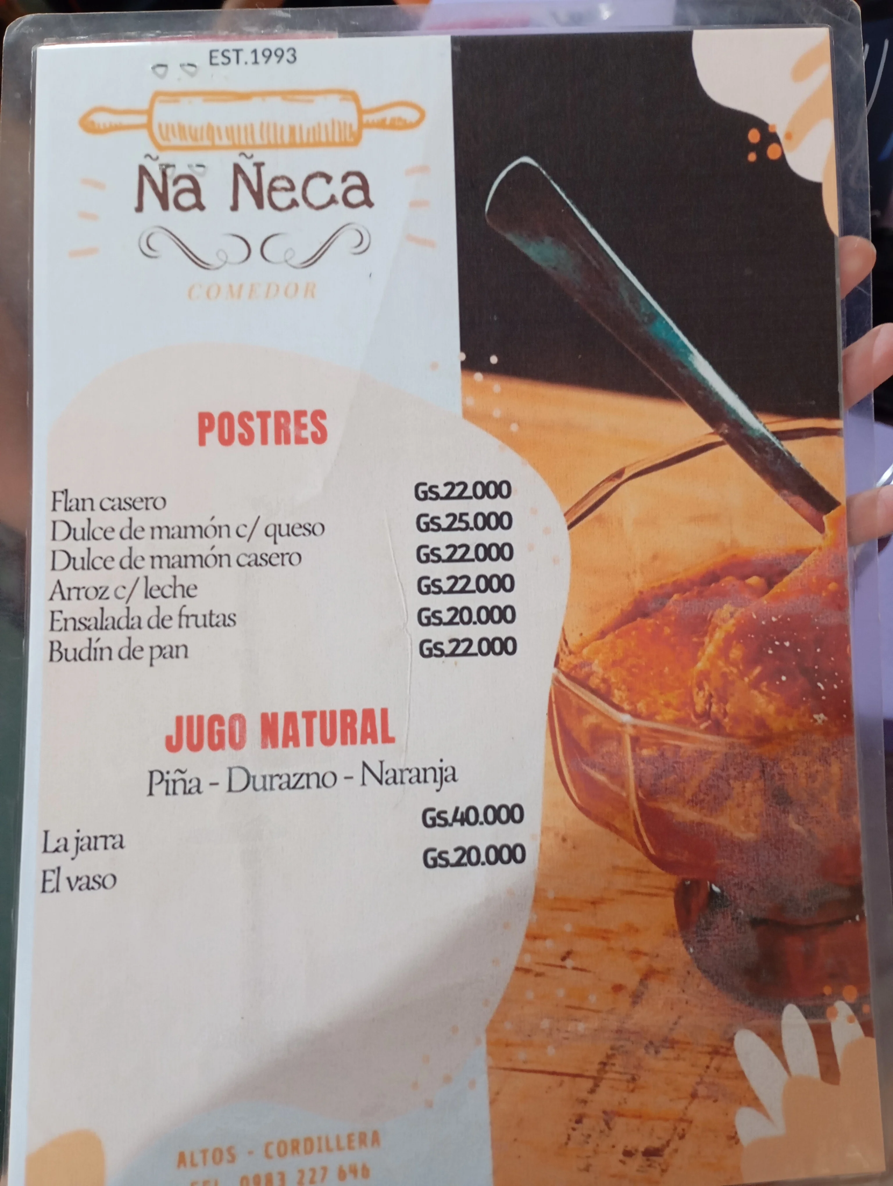 Menú de Comedor Ña Ñeca — página 9