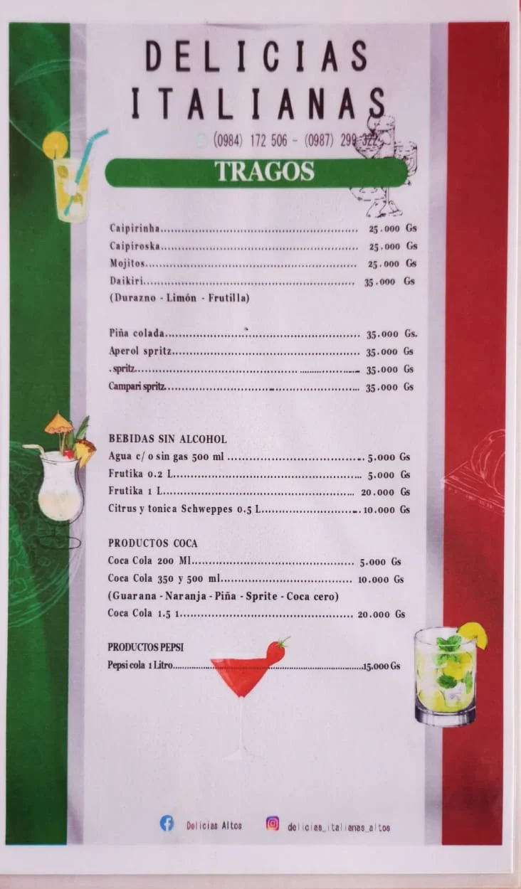Menú de Delicias Italianas — página 12