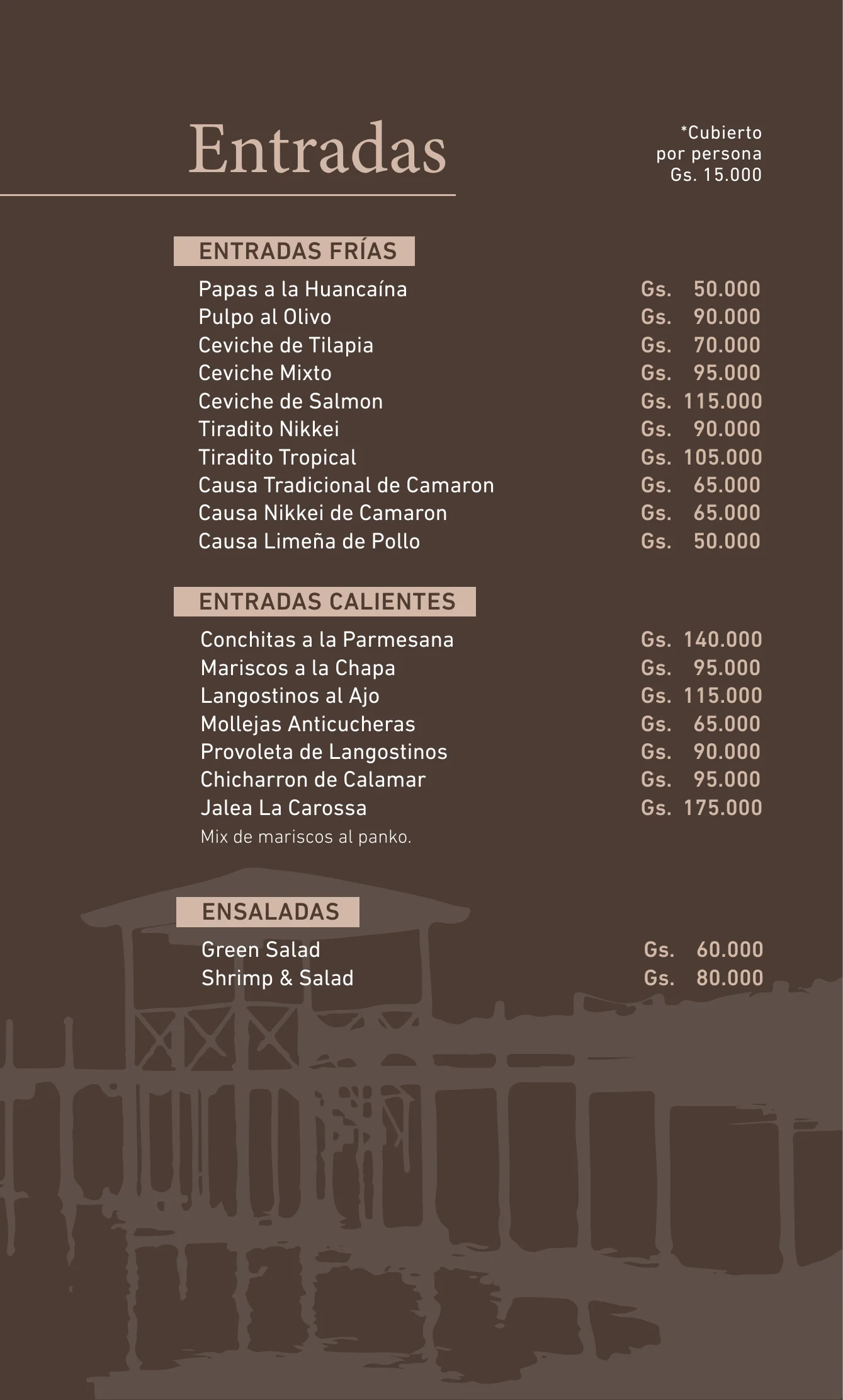 Menú de La Carossa San Bernardino — página 3