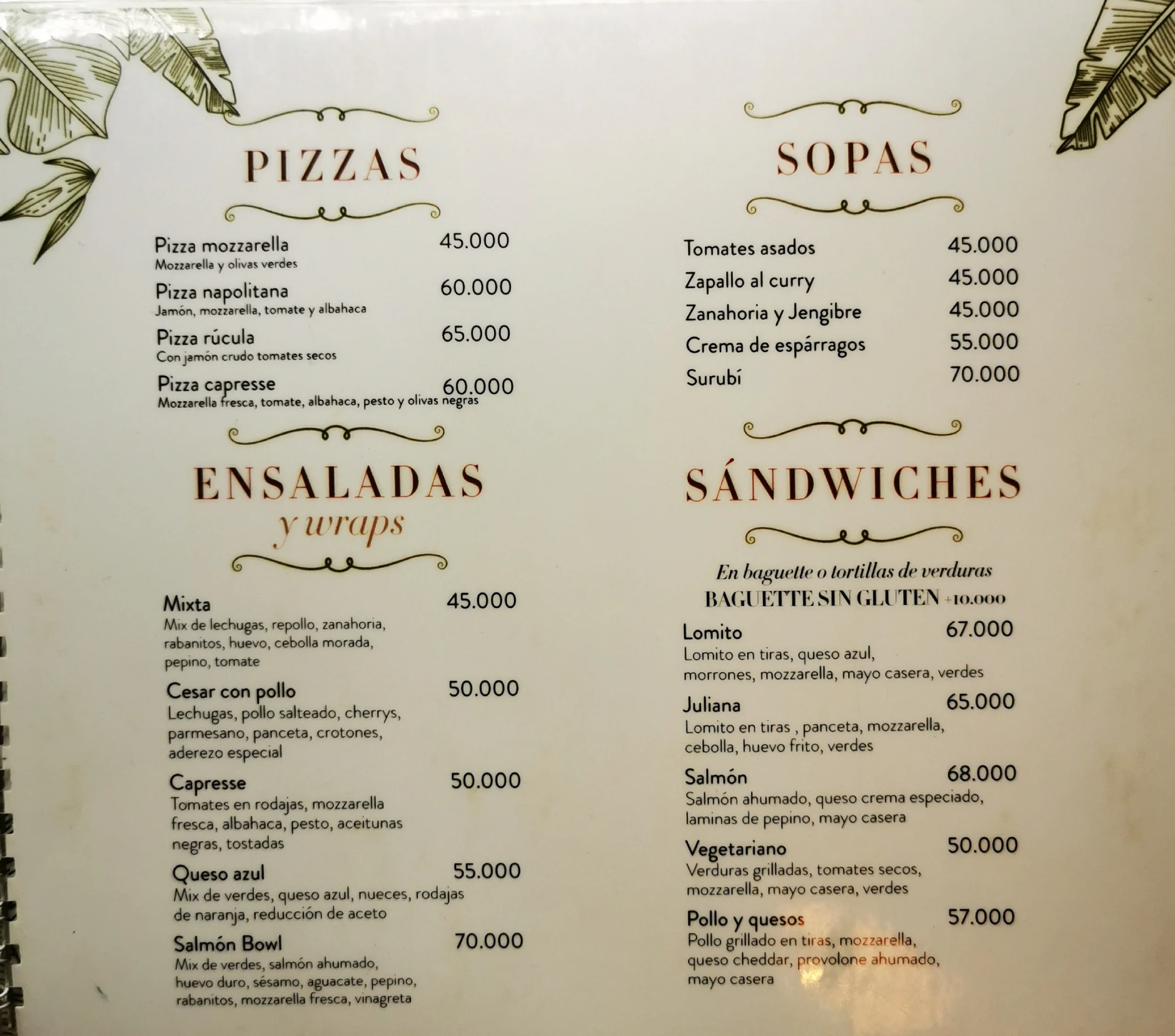 Menú de La Lilia Café — página 7