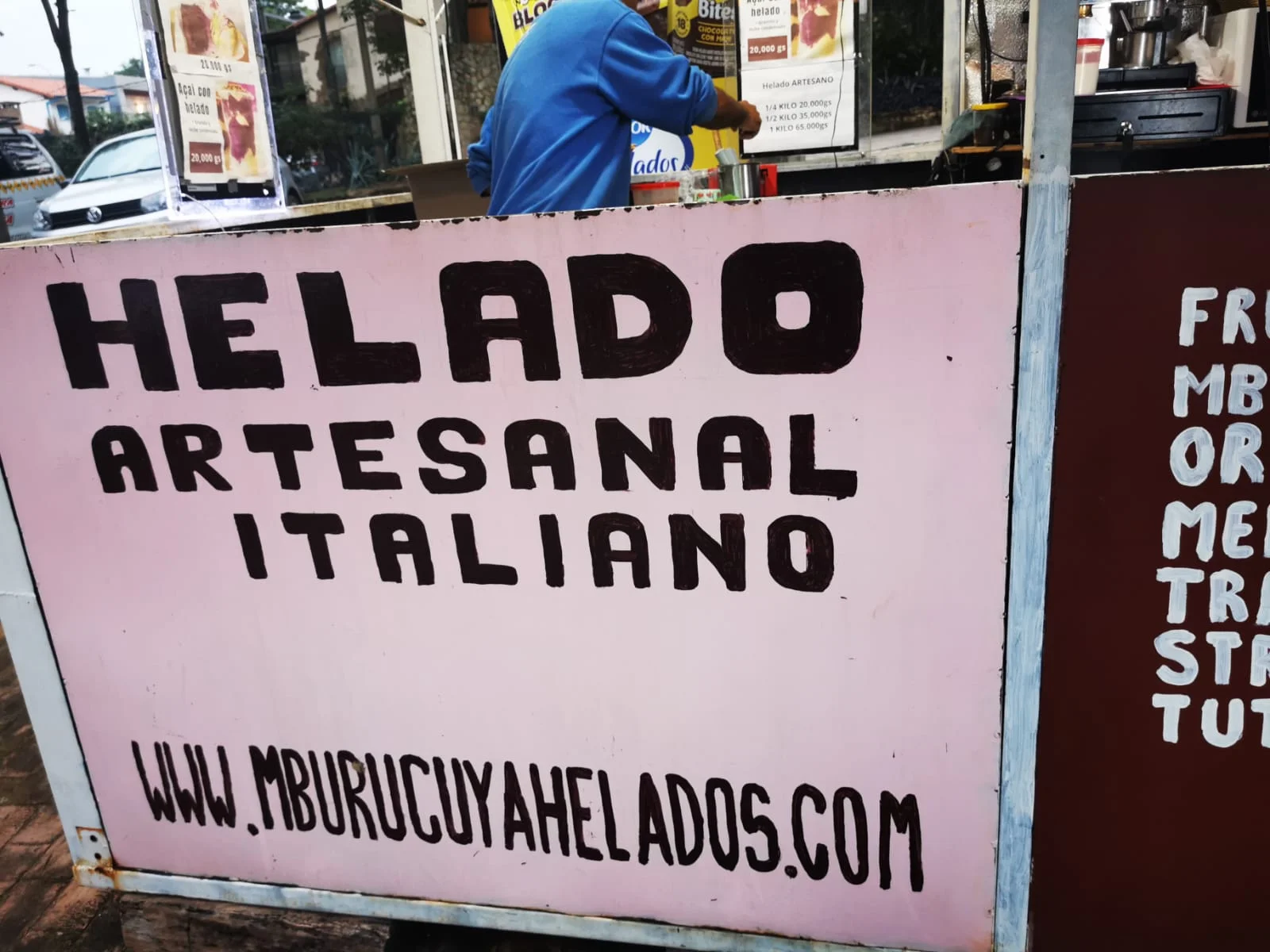 Menú de Mburucuyá Helados San Bernardino La Rotonda — página 1
