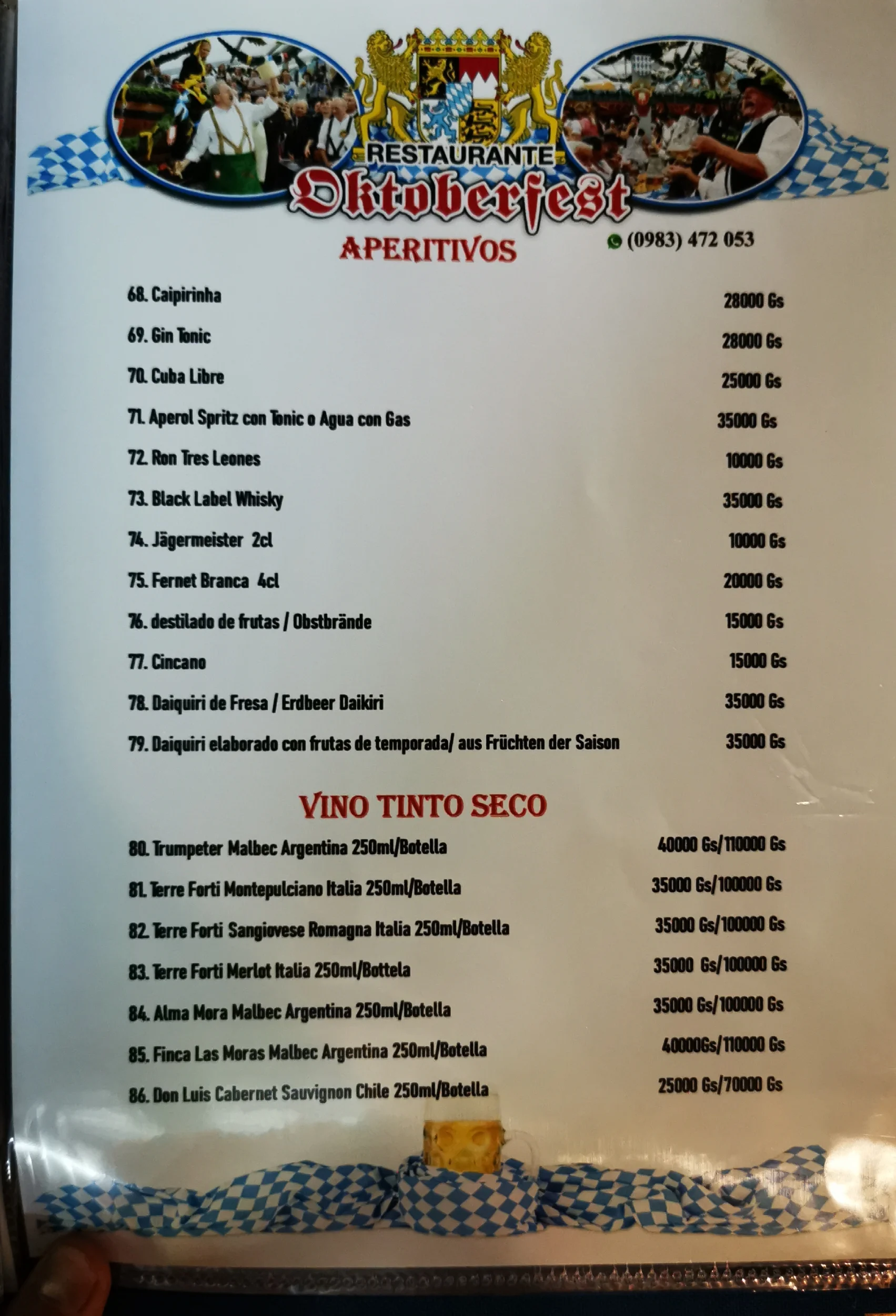 Menú de Restaurante Oktoberfest — página 8
